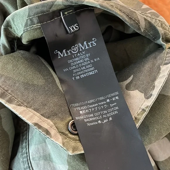 Mr & Mrs Italy Camouflage Jacket with fur collar - Picture 8 of 10